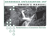 2008 Adirondack Spa Owner's Manual
