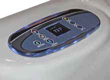 Adirondack LED Lighting: Our Adirondack Spa™ LED Lighting system is a standard feature on the Adirondack Spa™Line. This LED System uses key locations throughout the spa, offering an array of bright digital colors and sequences to increase Adirondack Operations Center: The Operations Center contains Lifestyle Programming spa functions to fit all user preferences and schedules. The Horizontal Mount Heater thermostatically keeps the spa always ready to use
in the most efficient way possible.