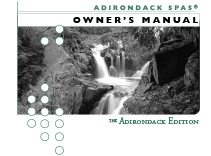 2016 Adirondack Spa Owner's Manual