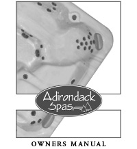 2022 Adirondack Spa Owner's Manual